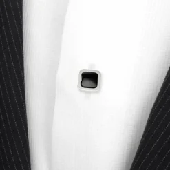Ox and Bull Trading Co. Onyx Cushion Stainless Steel Studs