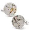 Ox and Bull Trading Co. Open Edge Skeleton Watch Movement Cufflinks