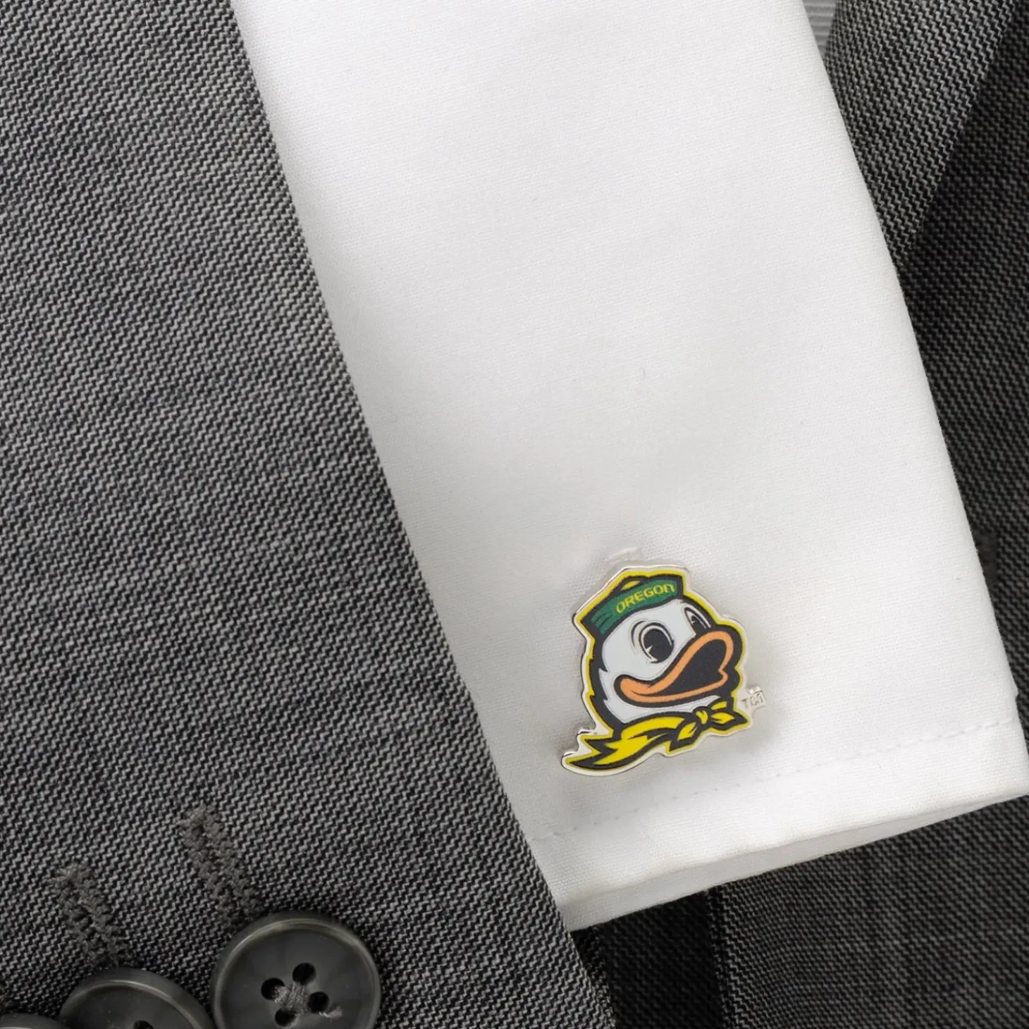NCAA Oregon Ducks Mascot Cufflinks