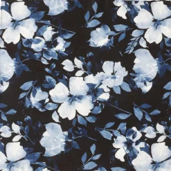 Ox and Bull Trading Co. Painted Floral Black Pocket Square