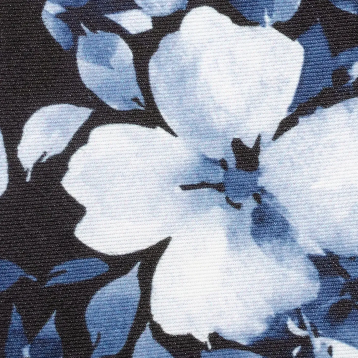 Ox and Bull Trading Co. Painted Floral Black Silk Men's Tie