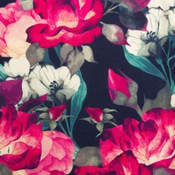 Ox and Bull Trading Co. Painted Floral Navy Pocket Square