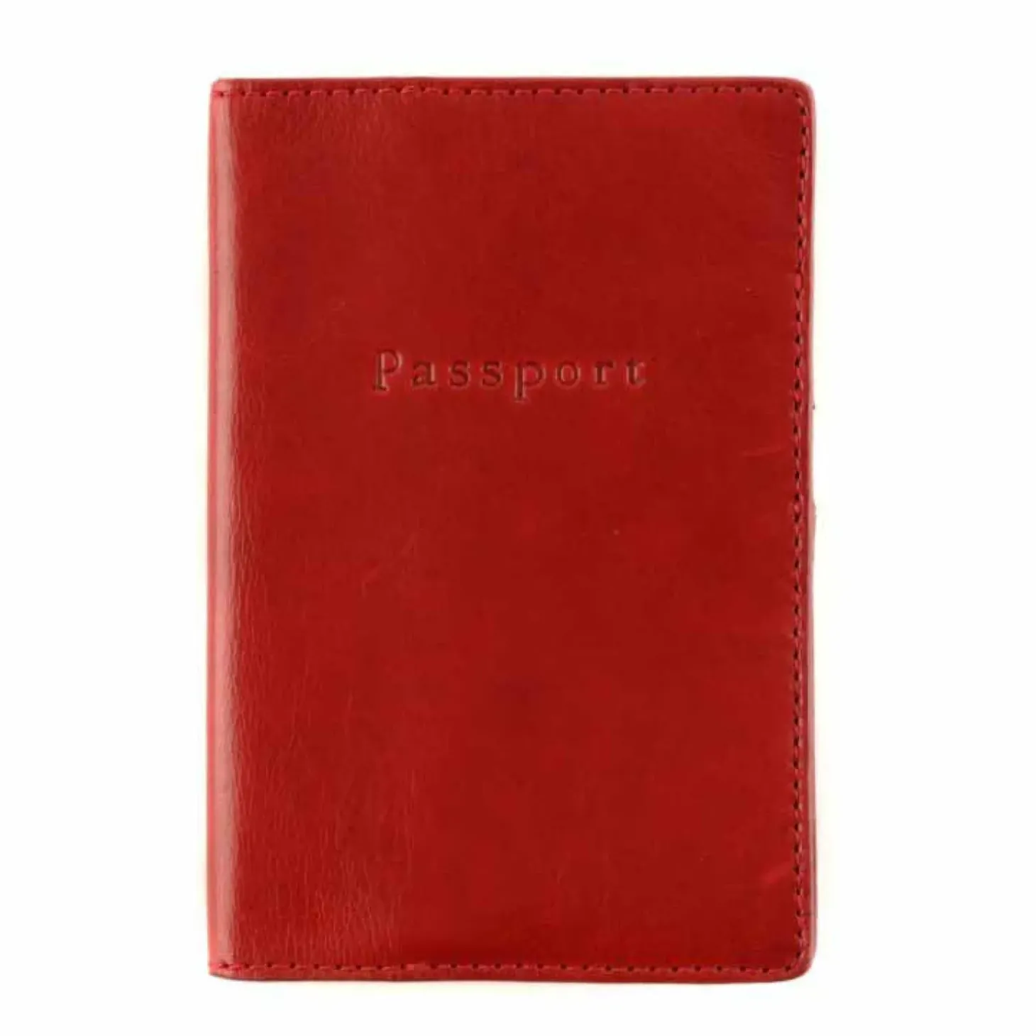 Moore & Giles Passport Wallet in Cardinal Red