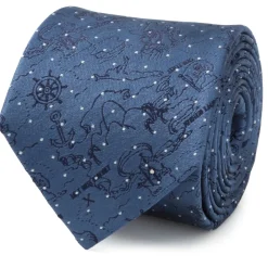 Disney Peter Pan Treasure Map Navy Dot Men's Tie