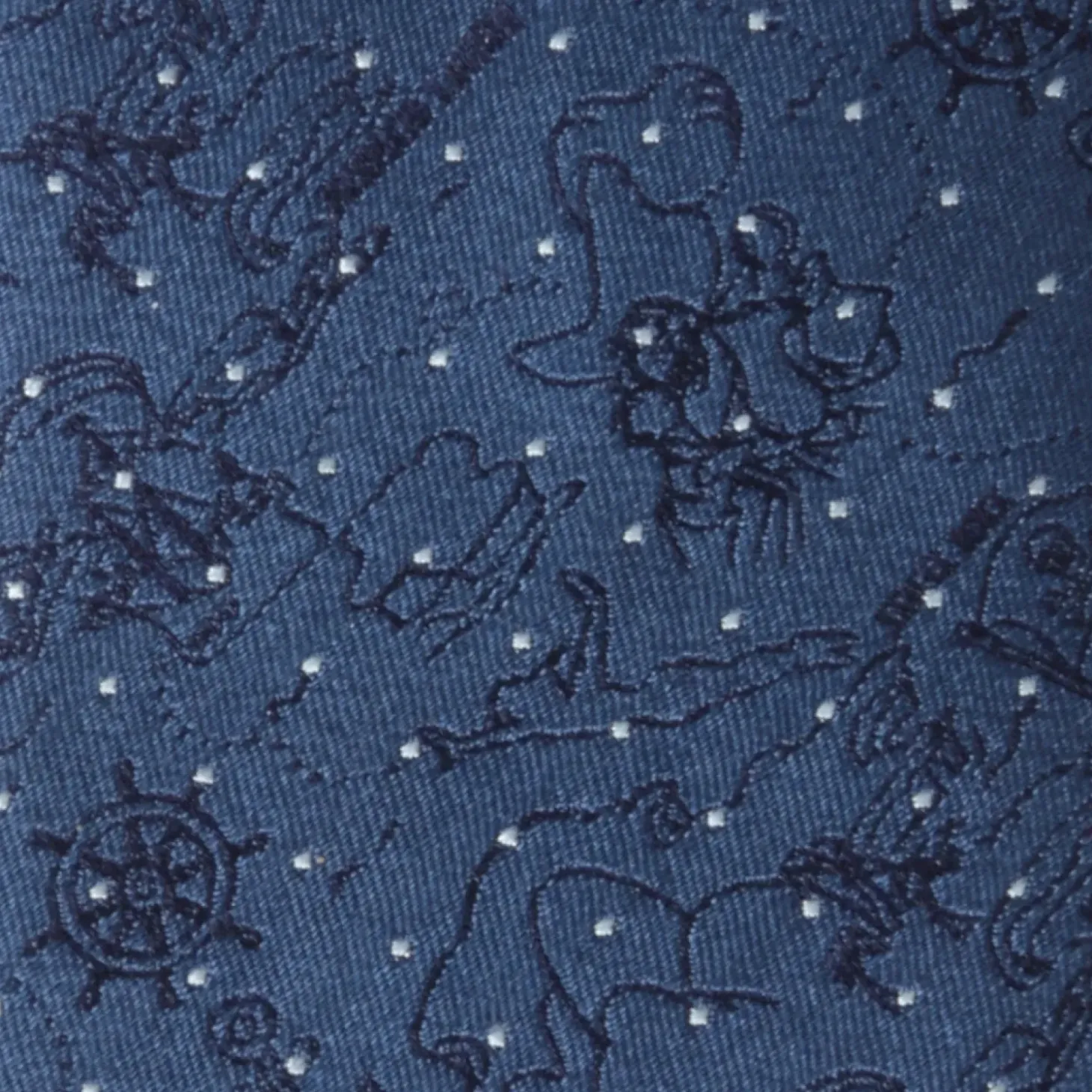 Disney Peter Pan Treasure Map Navy Dot Men's Tie