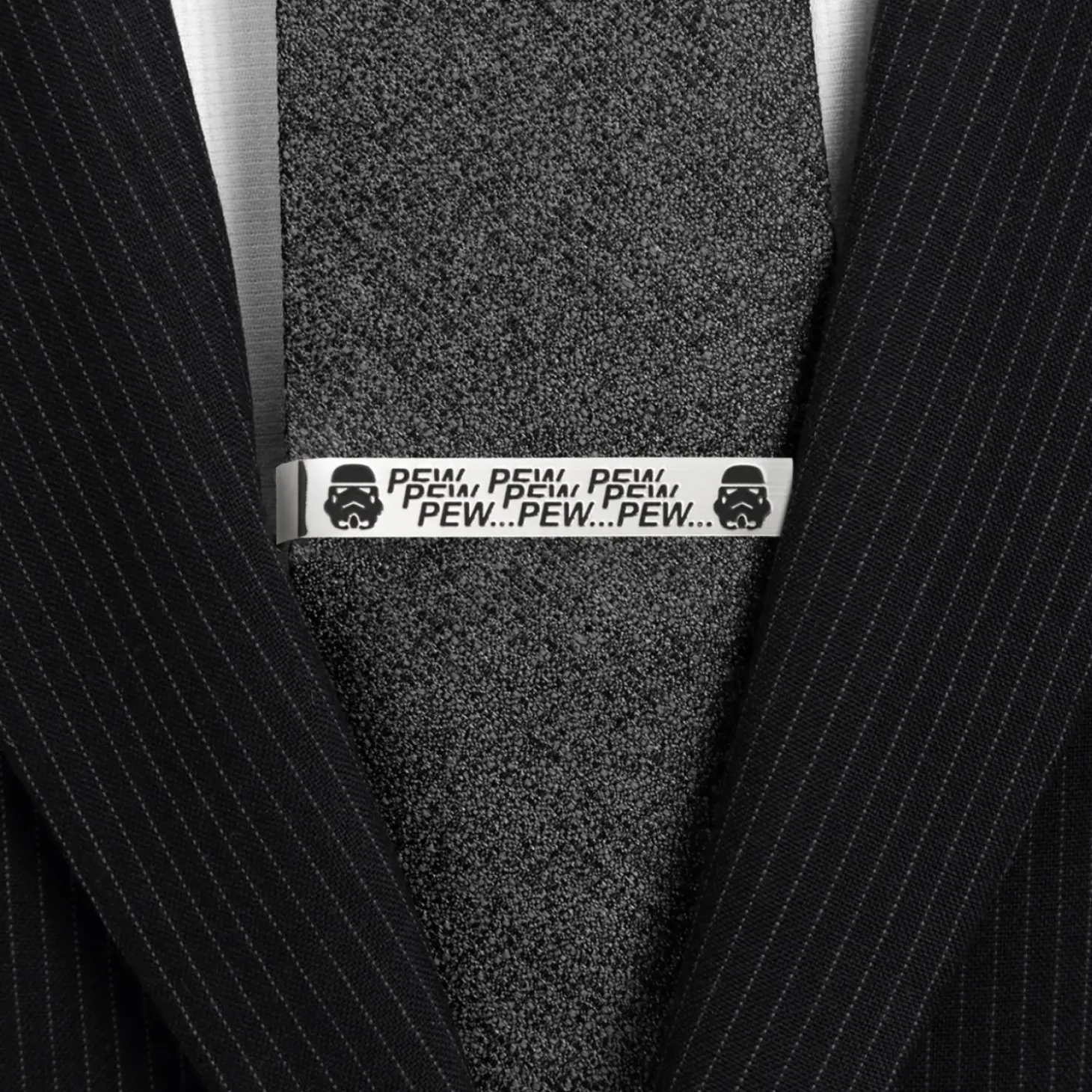Star Wars Pew Pew Pew Stormtrooper Tie Bar
