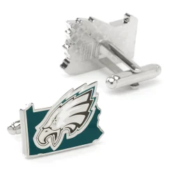 NFL Philadelphia Eagles State Shaped Cufflinks