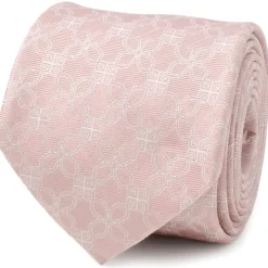 Ox and Bull Trading Co. Pink Art Deco Men's Tie