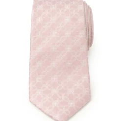 Ox and Bull Trading Co. Pink Art Deco Men's Tie