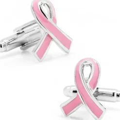 Cufflinks, Inc. Pink Ribbon Breast Cancer Awareness Cufflinks