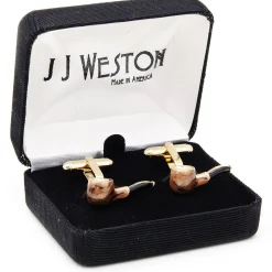 JJ Weston Pipe Cufflinks