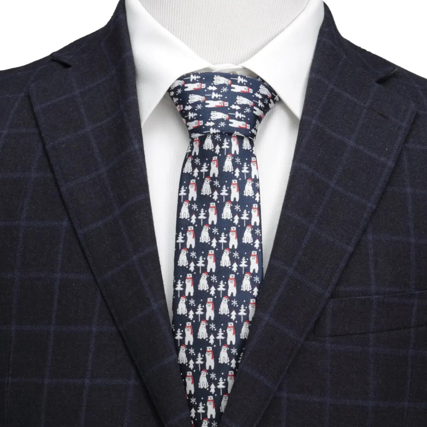 Cufflinks, Inc. Polar Bear Blue Men's Tie