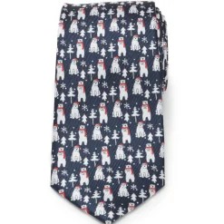 Cufflinks, Inc. Polar Bear Blue Men's Tie