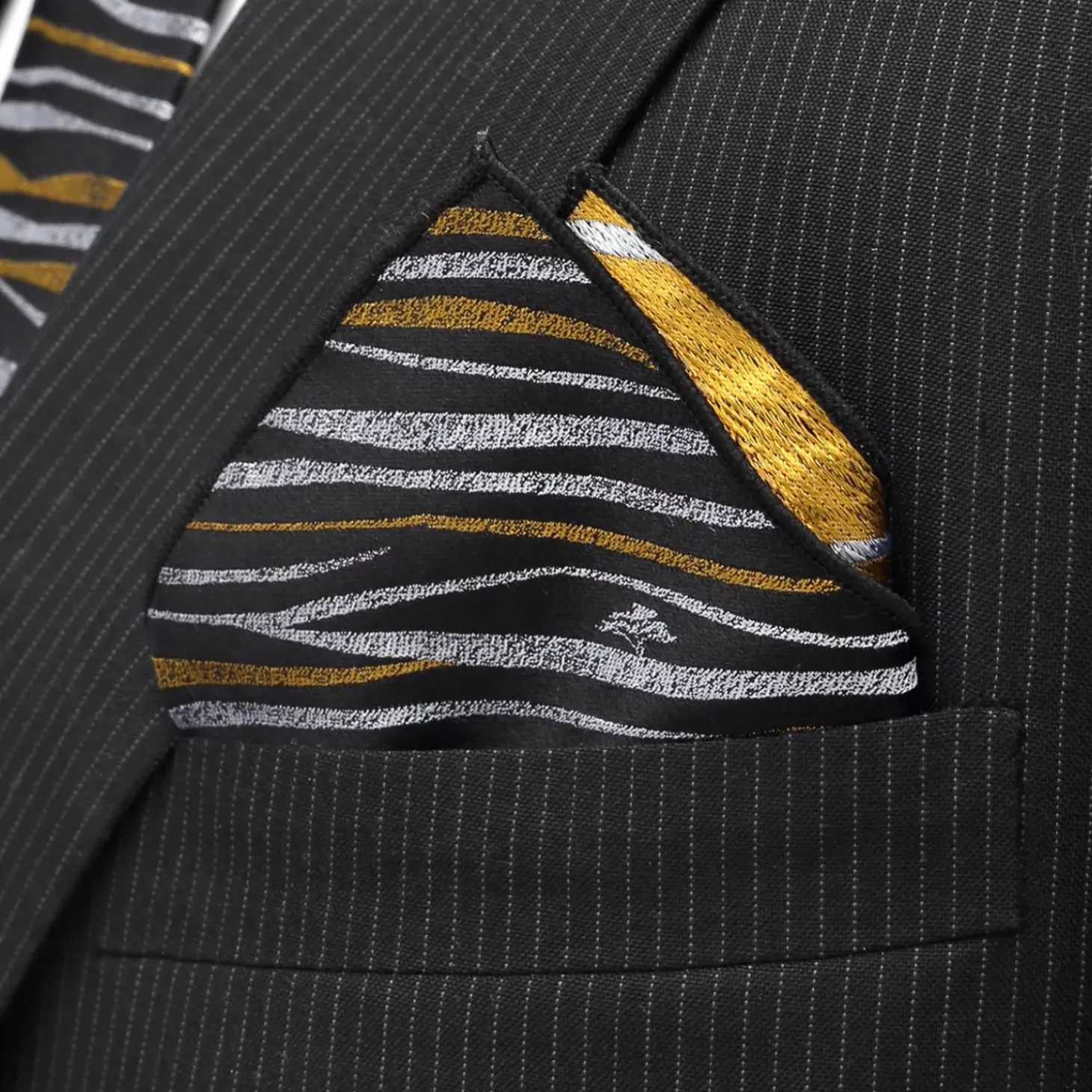Disney Pride Lands Black Pocket Square