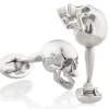 Fils Unique "Poor Yorick" Faceted Skull Cufflinks