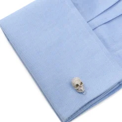Fils Unique "Punks Not Dead" Skull Cufflinks