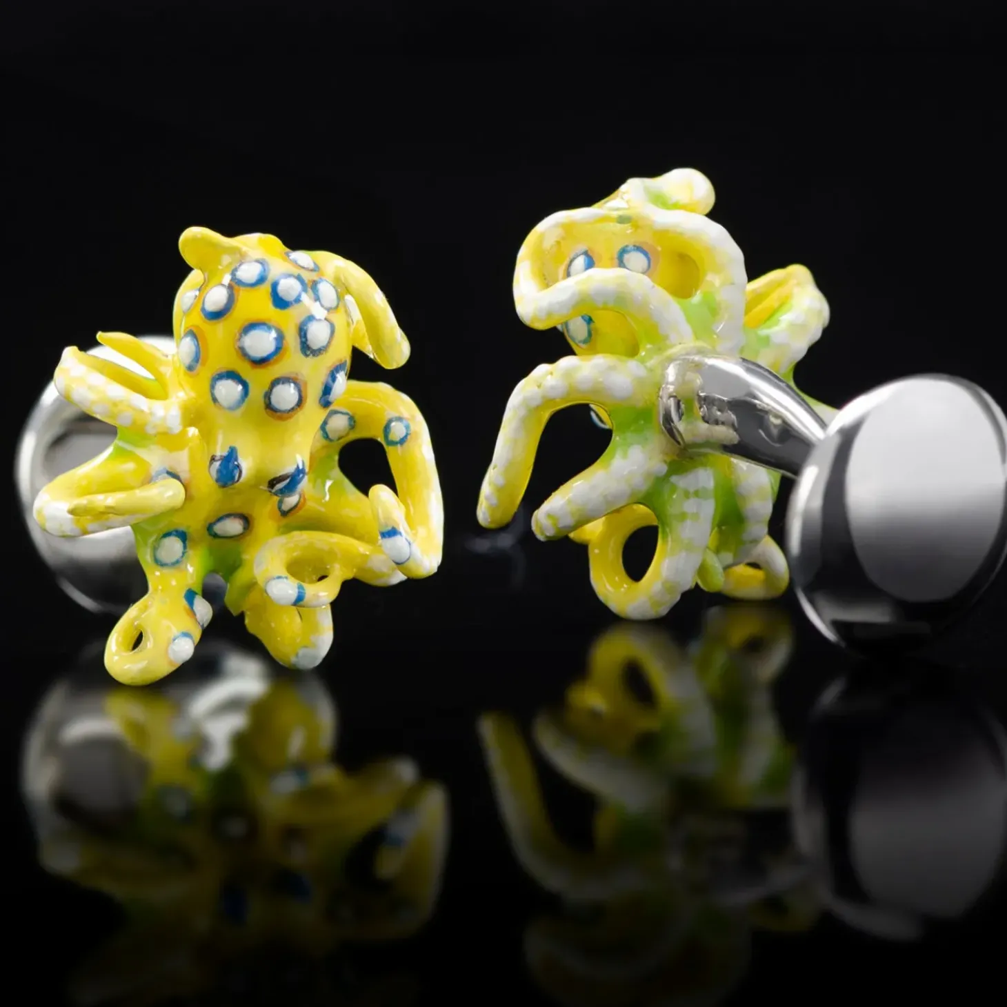 Fils Unique "Sixteen Yellow Legs" Cufflinks
