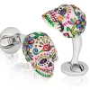 Fils Unique "Sweet Yorick" Sugar Skull Cufflinks