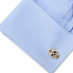 Fils Unique "Sweet Yorick" Sugar Skull Cufflinks