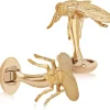 Fils Unique "The Goldblum" Fly Cufflinks