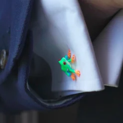 Fils Unique "The Red-Eye" Tree Frog Cufflinks