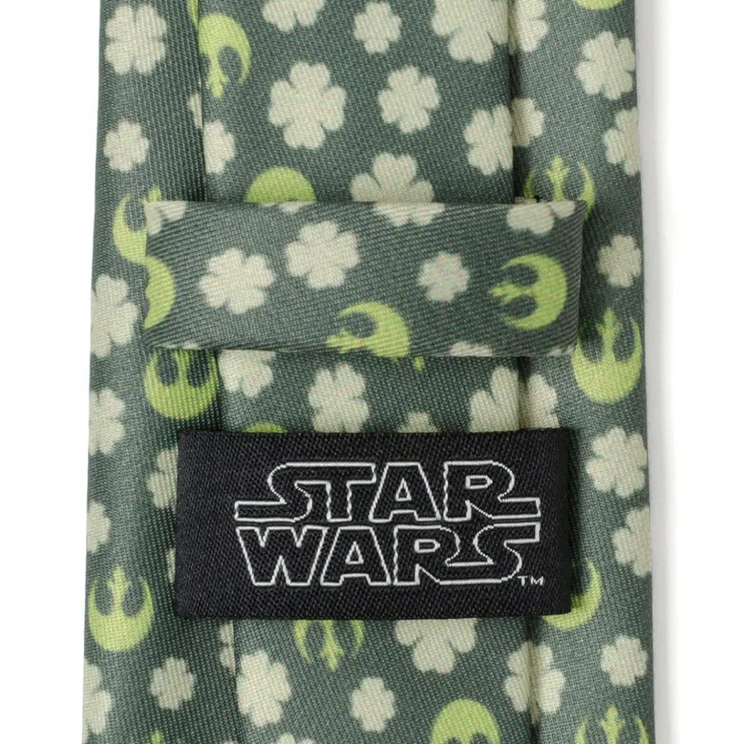 Star Wars Rebel Shamrock Green Hidden Message Men's Tie
