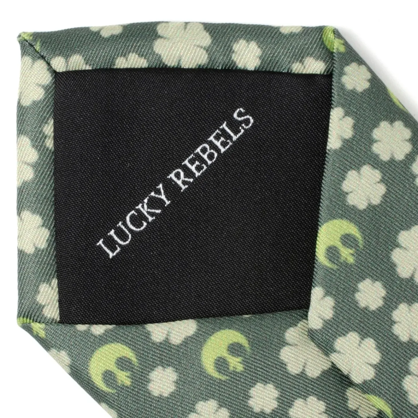 Star Wars Rebel Shamrock Green Hidden Message Men's Tie