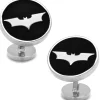 DC Comics Recessed Black Batman Dark Knight Cufflinks
