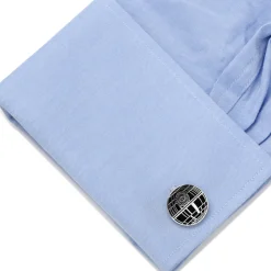 Star Wars Recessed Matte Death Star Cufflinks