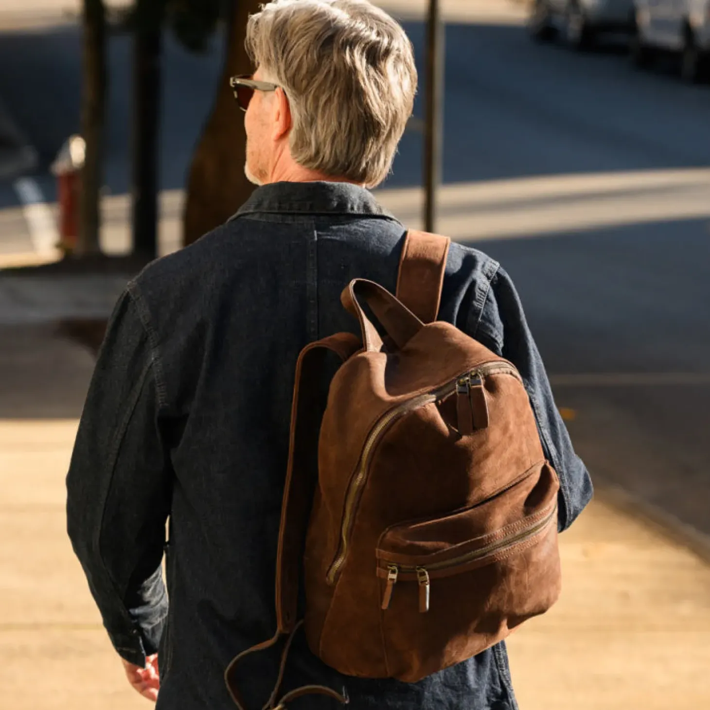 Moore & Giles RECLAIMED BACKPACK GRIFFIN CHOCOLATE
