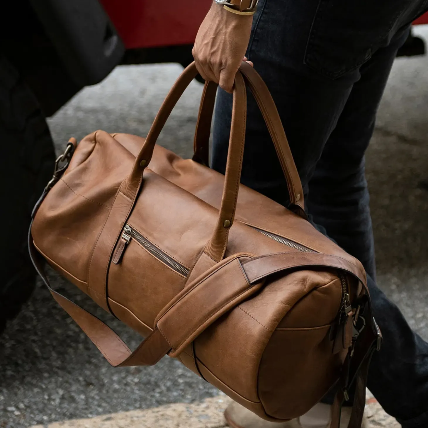 Moore & Giles Reclaimed Duffel in Heirloom Oak