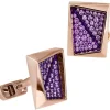 Jacob & Co. Rectangular Cufflinks with Purple Sapphires
