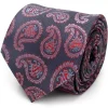 DC Comics Red and Blue Superman Paisley Tie