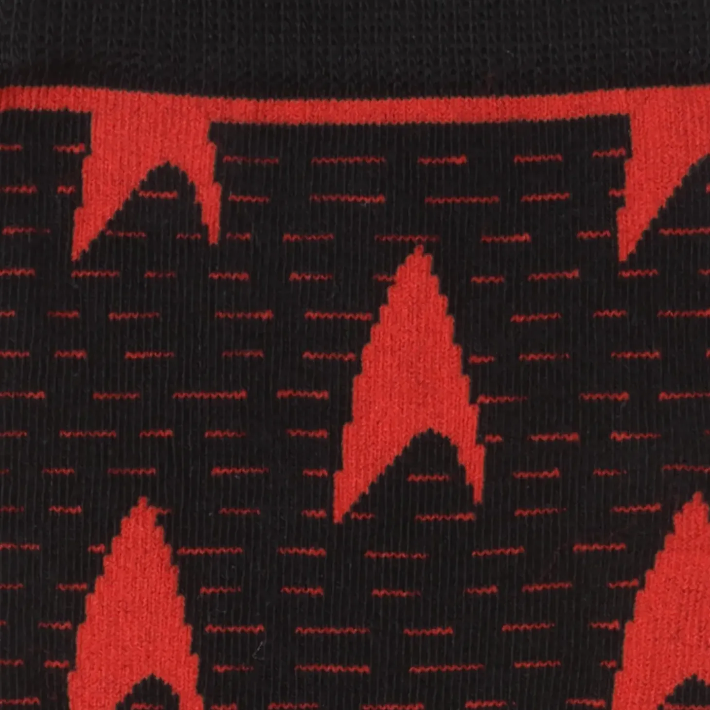 Star Trek Red Delta Shield Black Men's Socks