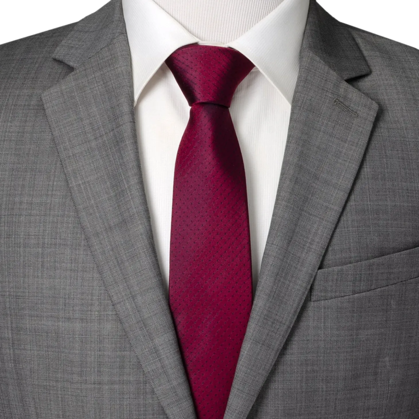Ox and Bull Trading Co. Red Pin Dot Men's Tie