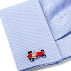Deakin & Francis Red Racing Car Cufflinks