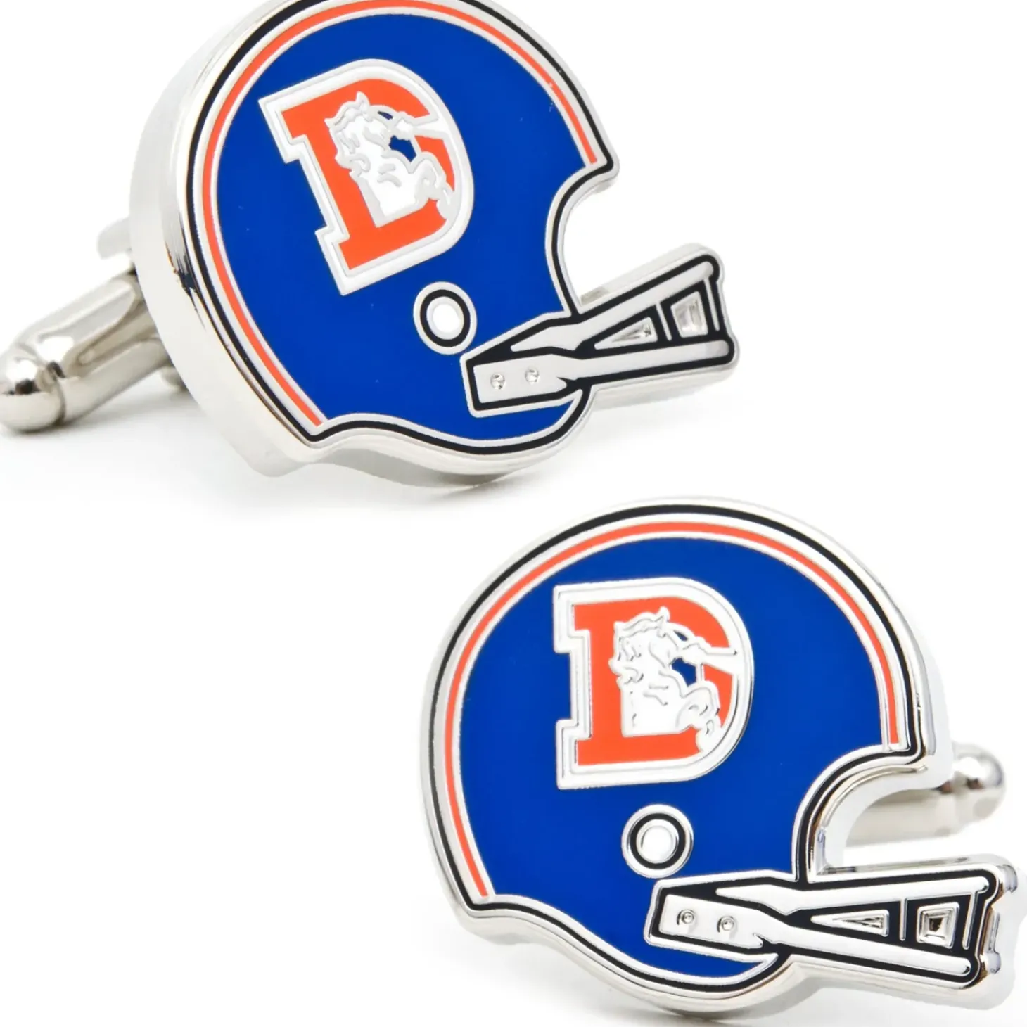NFL Retro Denver Broncos Helmet Cufflinks