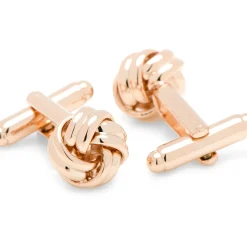 Ox and Bull Trading Co. Rose Gold Knot Cufflinks