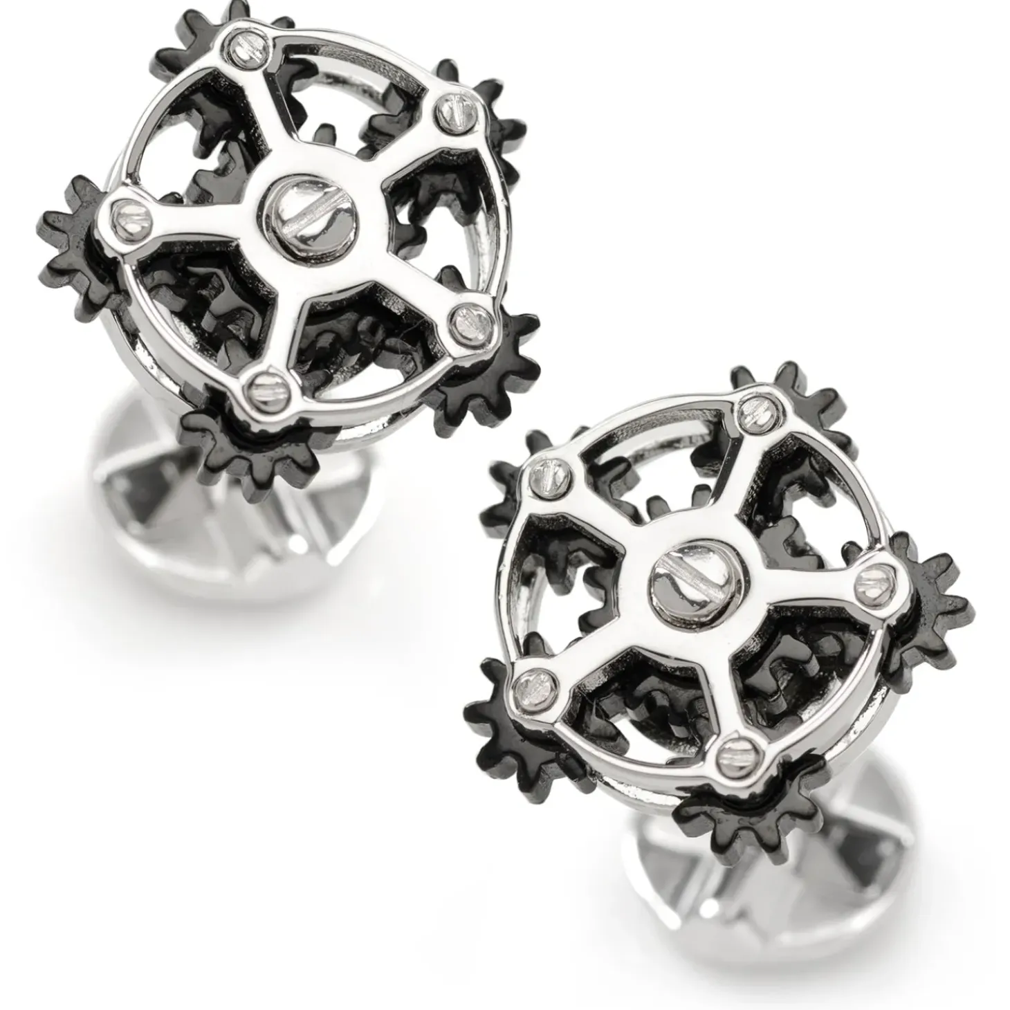 Ox and Bull Trading Co. Rotating Gear Cufflinks
