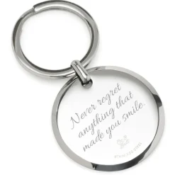Ox and Bull Trading Co. Round Engravable Stainless Steel Key Chain