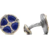 Armenta Round Shield Enamel Cufflinks