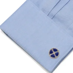 Armenta Round Shield Enamel Cufflinks