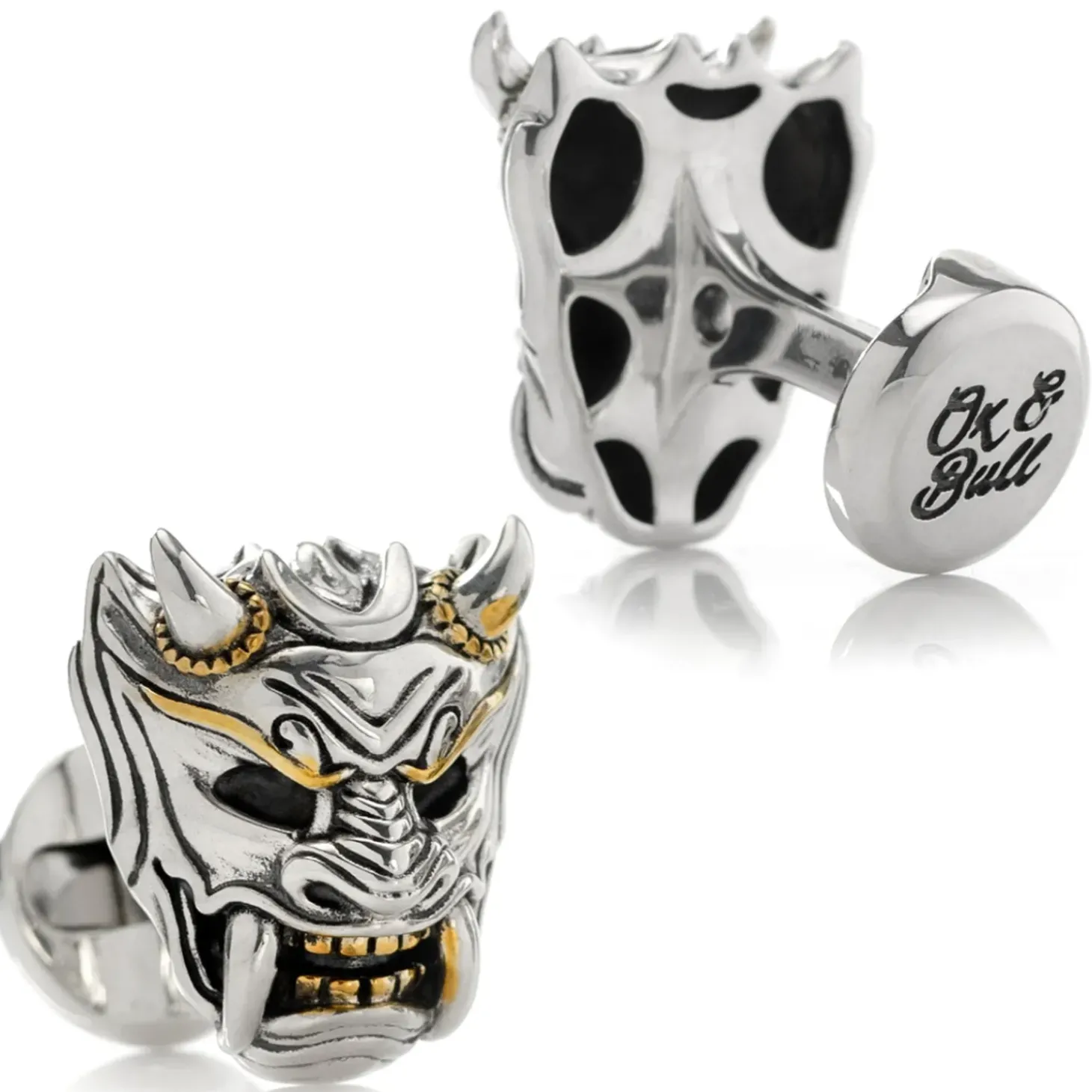 Ox and Bull Trading Co. Samurai Mask Cufflinks