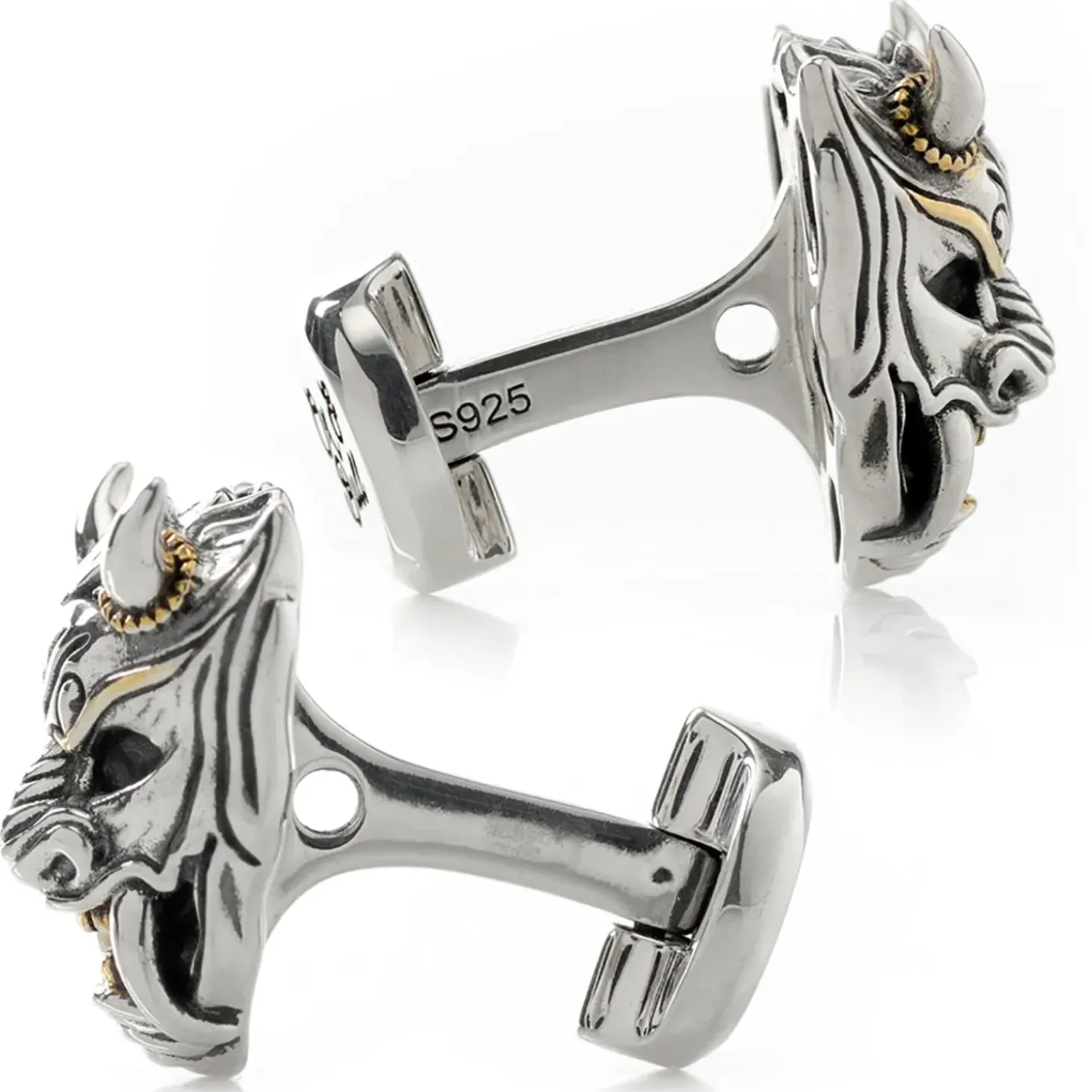 Ox and Bull Trading Co. Samurai Mask Cufflinks