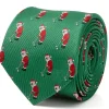 Cufflinks, Inc. Santa Golf Par-Tee Men's Green Tie