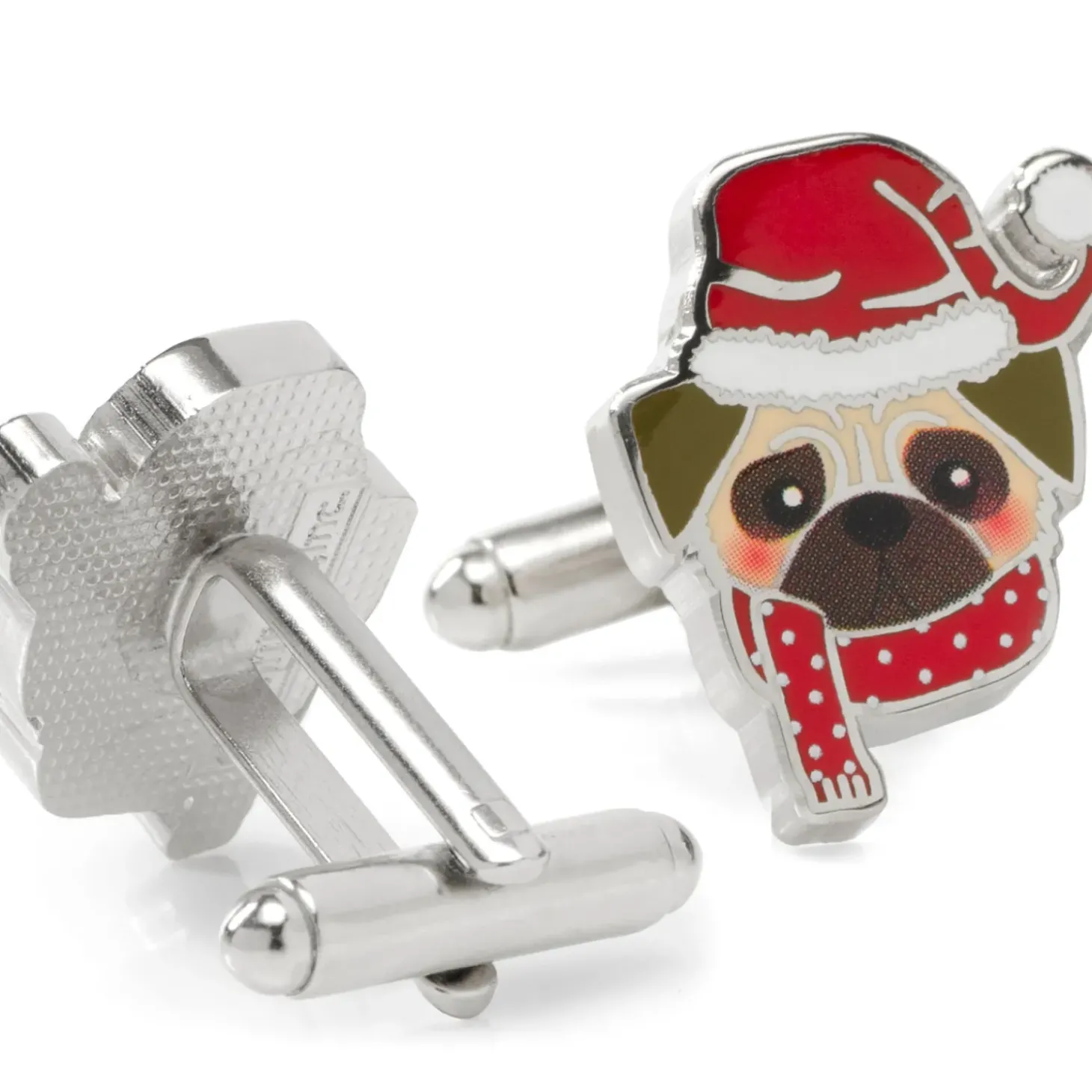 Cufflinks, Inc. Santa Pug Cufflinks