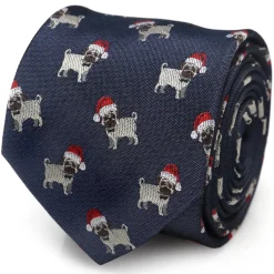 Cufflinks, Inc. Santa Pug Men's Tie