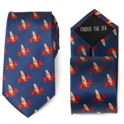 Disney Sebastian Hidden Message Blue Men's Tie
