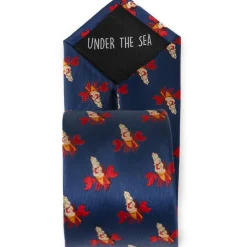 Disney Sebastian Hidden Message Blue Men's Tie