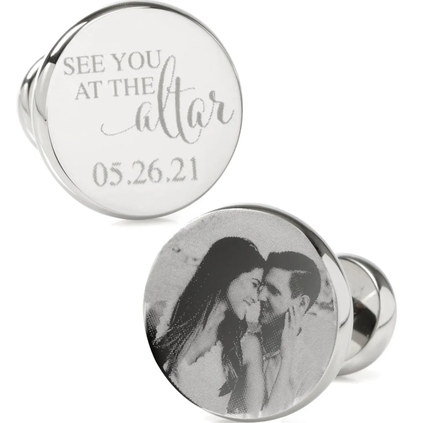 Ox and Bull Trading Co. See You at the Altar Custom Photo Cufflinks